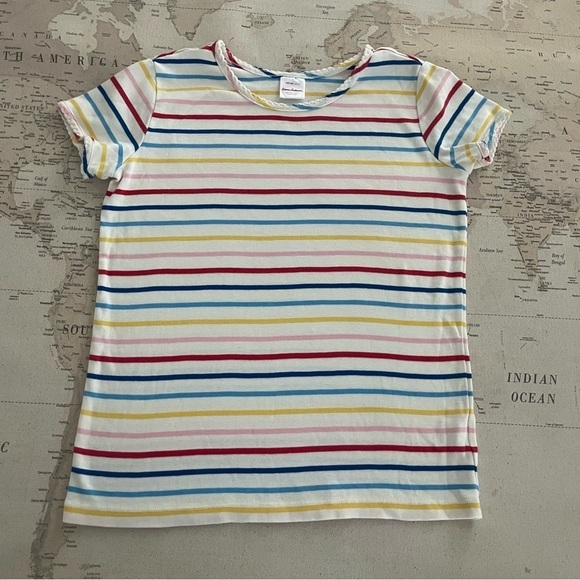 Hanna Andersson Other - HA Rainbow Colorful Striped Kids Basics T-Shirt Short Sleeve Size 12